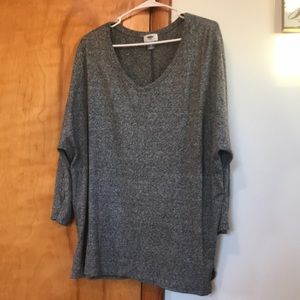 Old navy Heathered grey 3/4 sleeve top